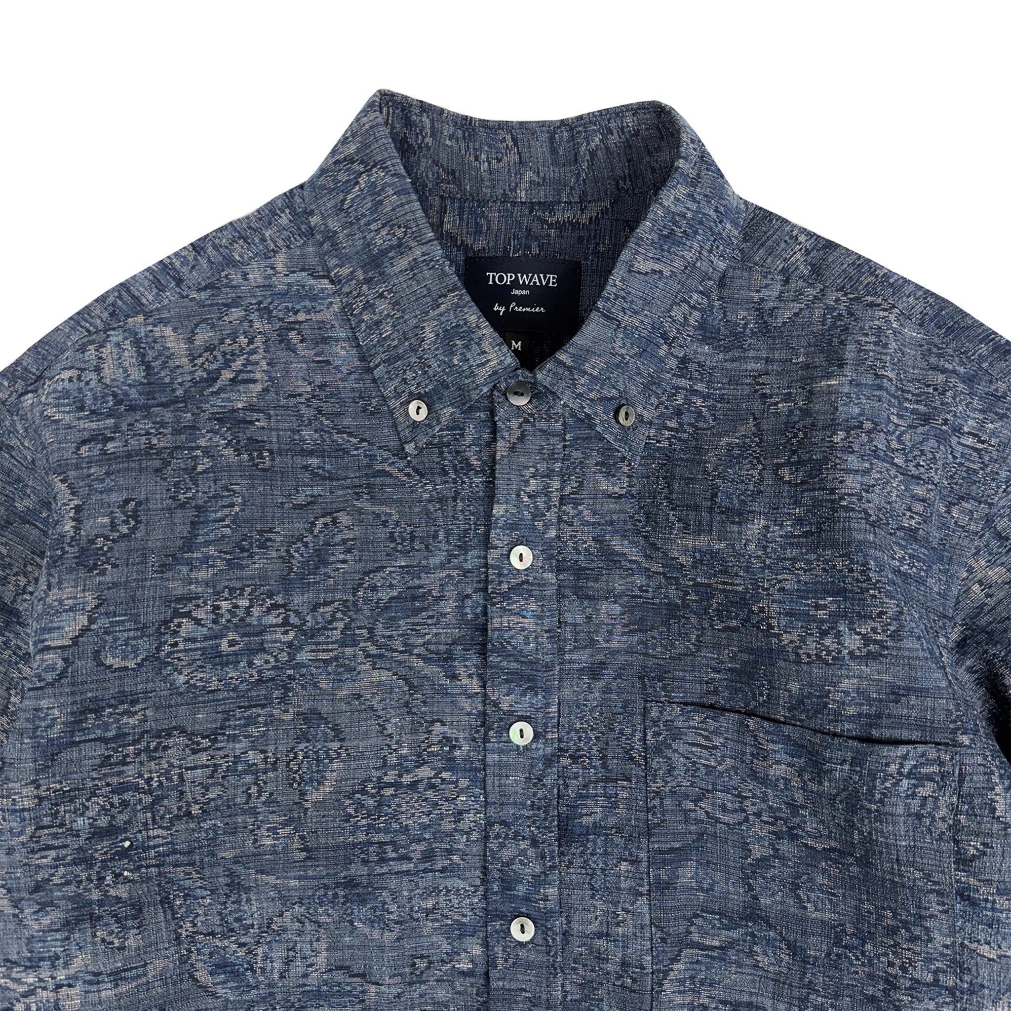 着物長袖シャツ メンズ M LSVN-M01-zoom-3