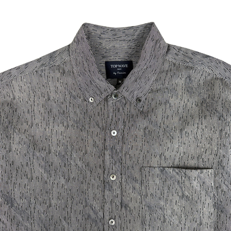 着物長袖シャツ メンズ M LSVN-M04-zoom-