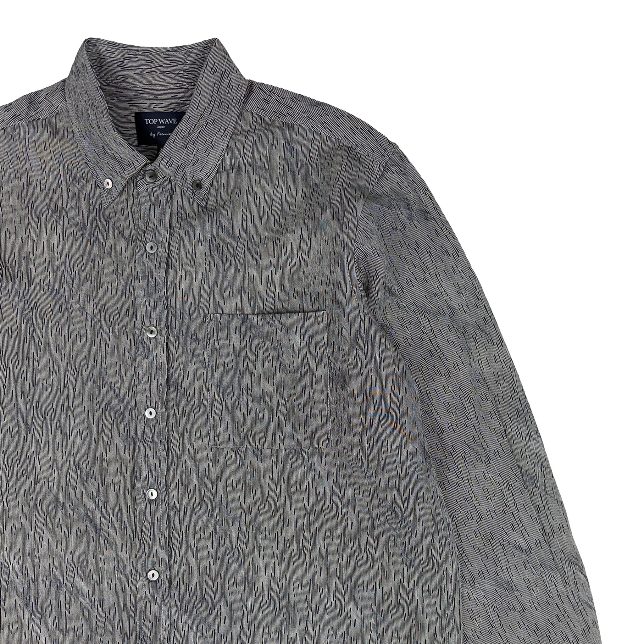 着物長袖シャツ メンズ M LSVN-M04-zoom-4