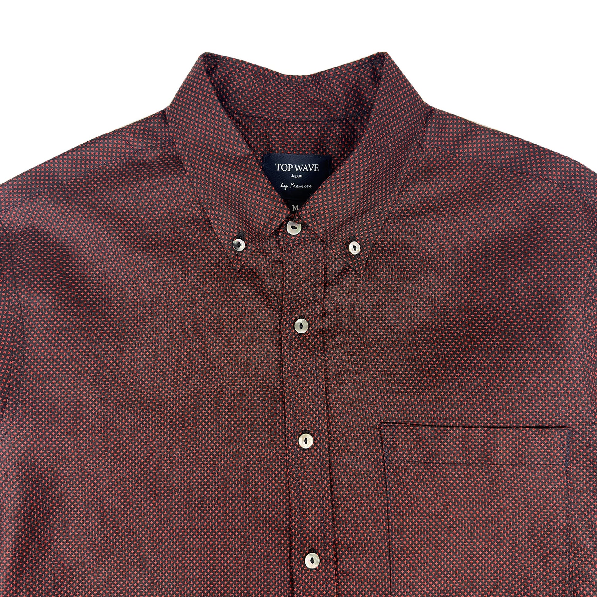 着物長袖シャツ メンズ M LSVN-M100-3