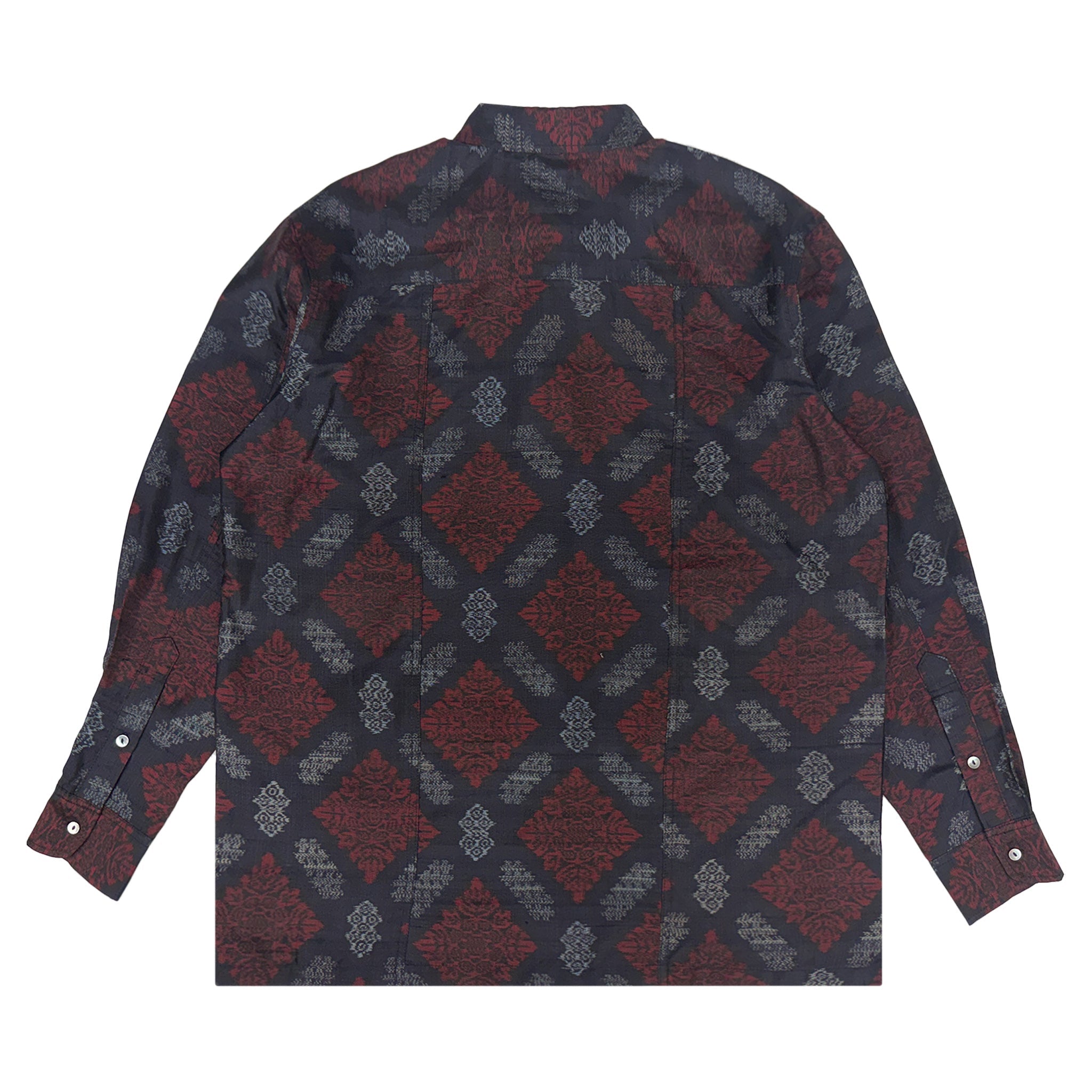 着物長袖シャツ メンズ M LSVN-M101-zoom-2