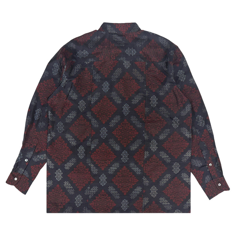 着物長袖シャツ メンズ M LSVN-M101-zoom-