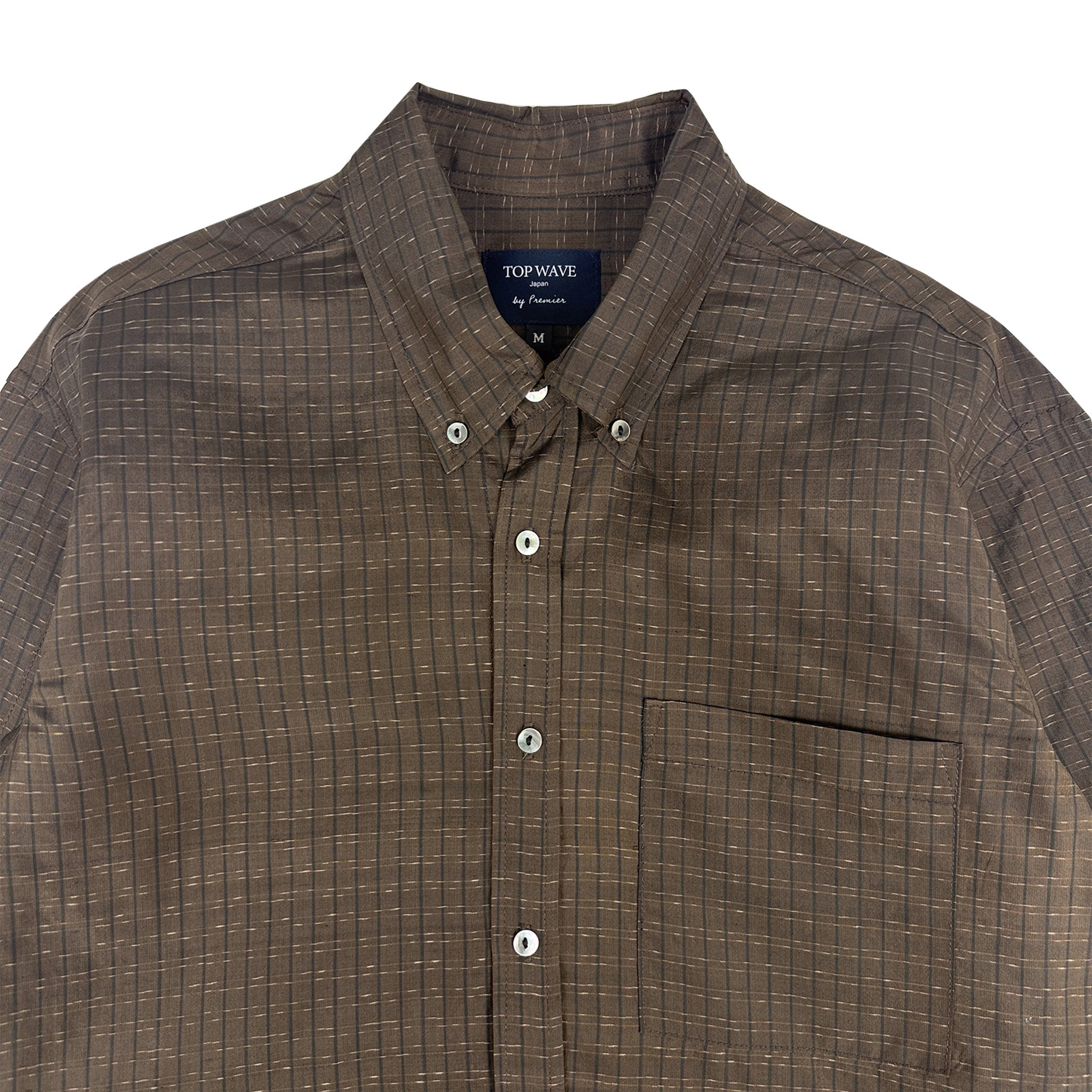 着物長袖シャツ メンズ M LSVN-M102-zoom-3