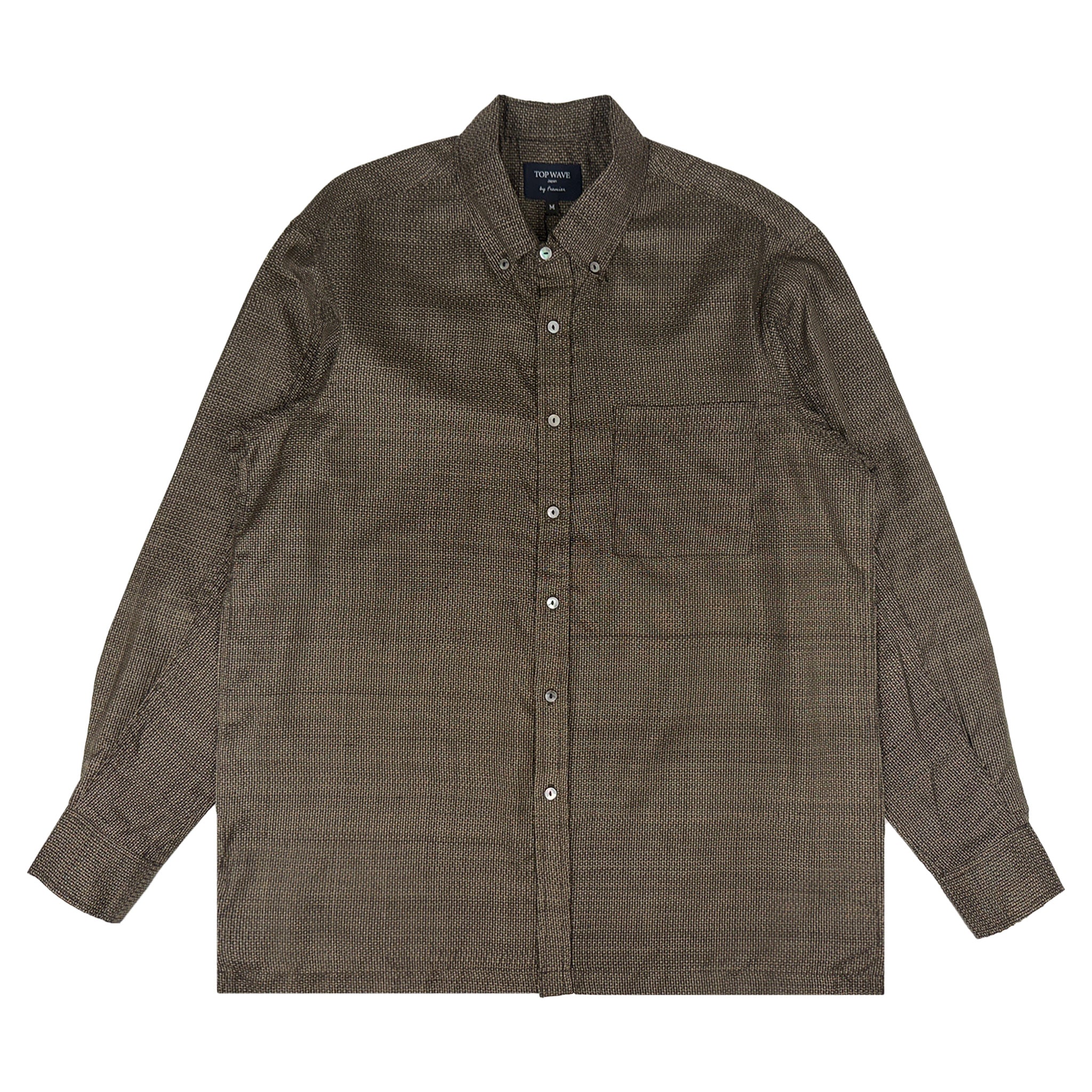 着物長袖シャツ メンズ M LSVN-M103-zoom-1