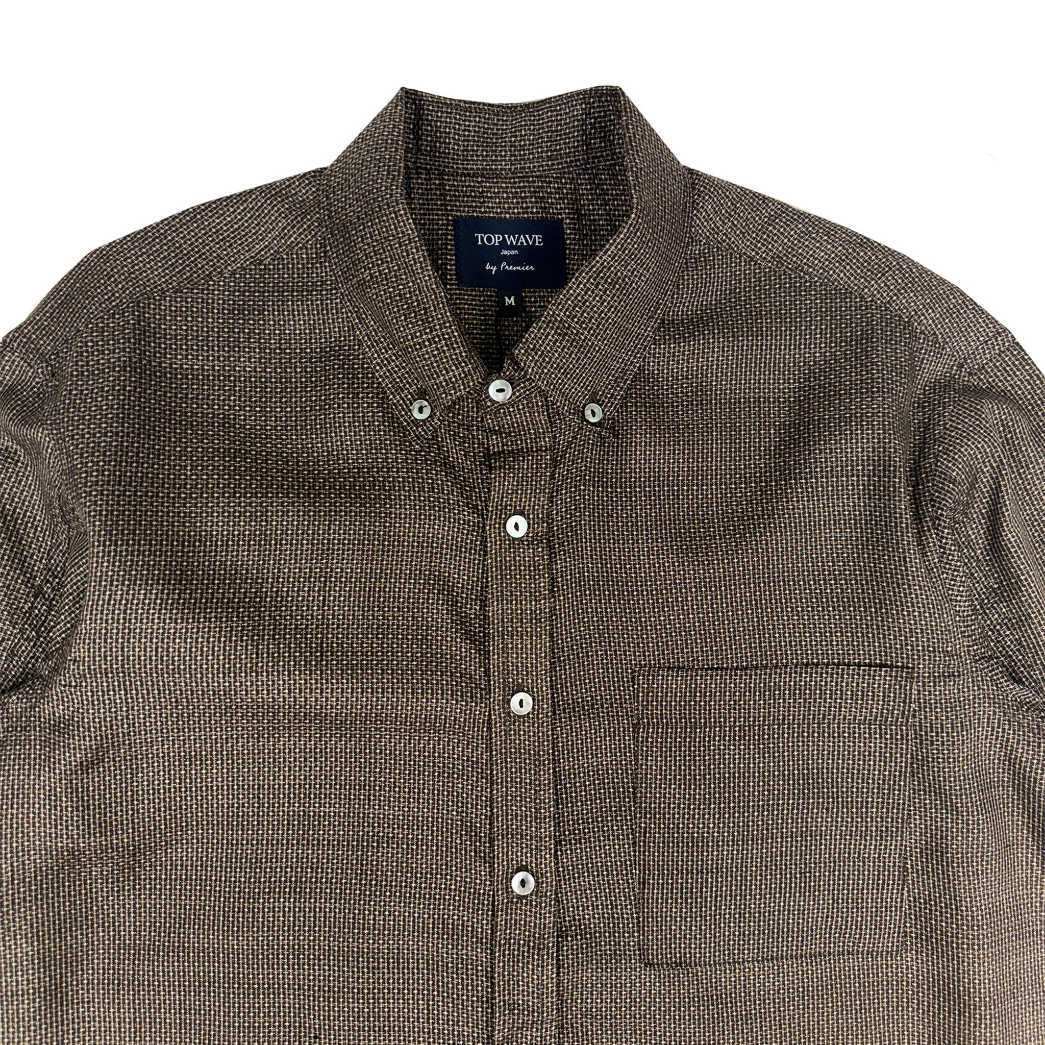 着物長袖シャツ メンズ M LSVN-M103-zoom-3