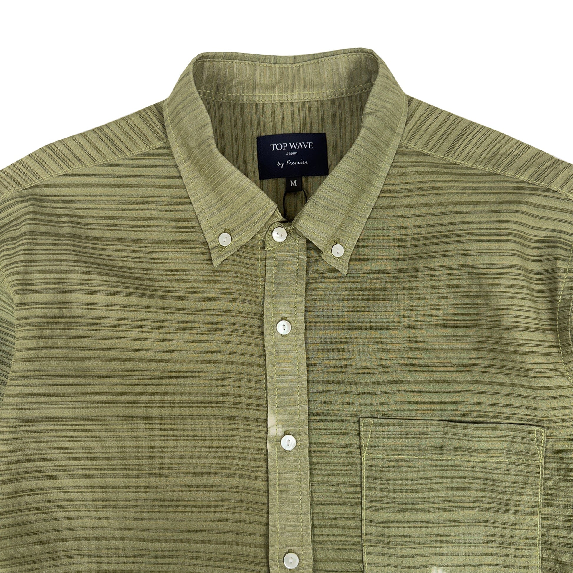 着物長袖シャツ メンズ M LSVN-M104-3