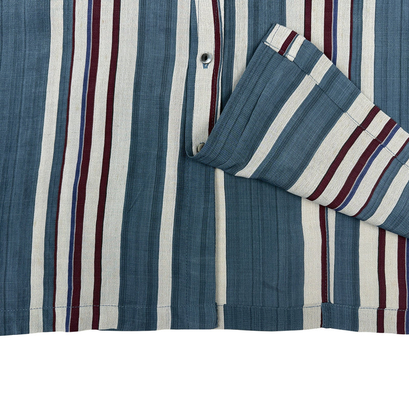 着物長袖シャツ メンズ M LSVN-M107-zoom-