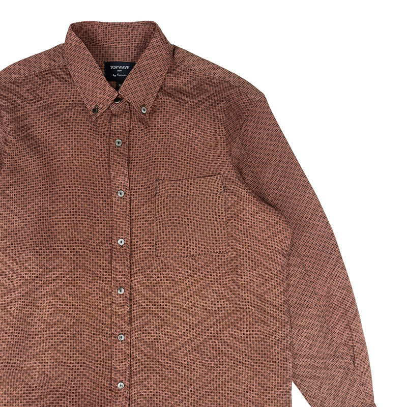 着物長袖シャツ メンズ M LSVN-M109-zoom-