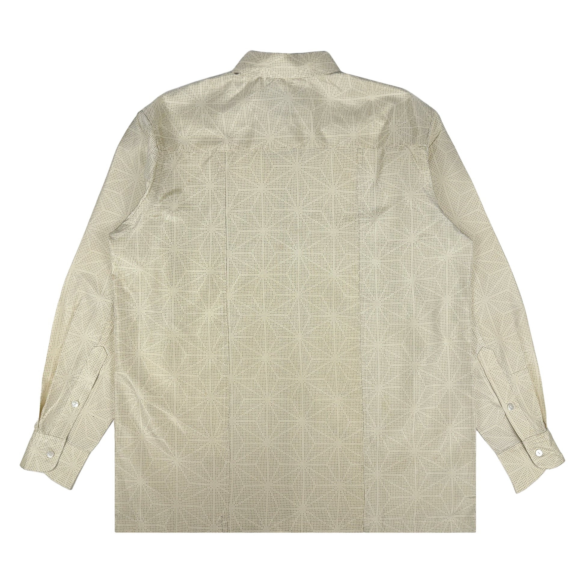 着物長袖シャツ メンズ M LSVN-M111-2