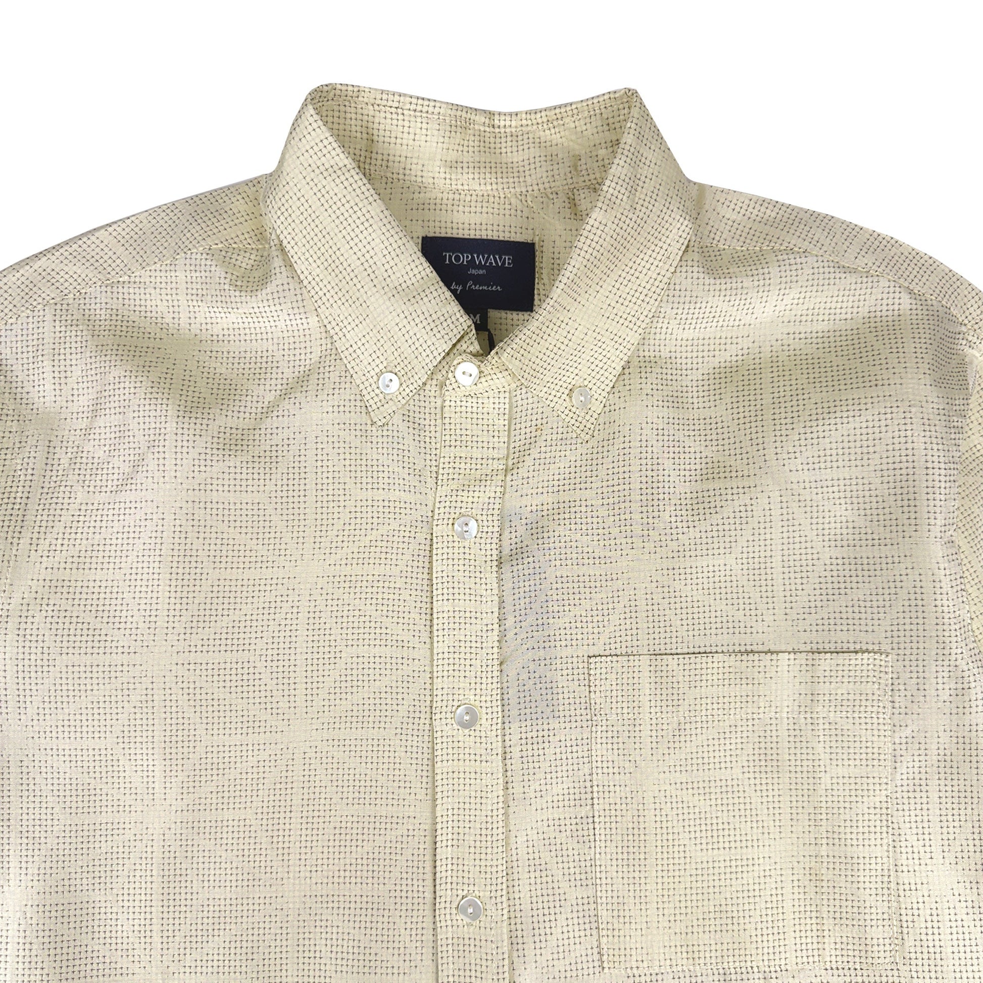 着物長袖シャツ メンズ M LSVN-M111-3