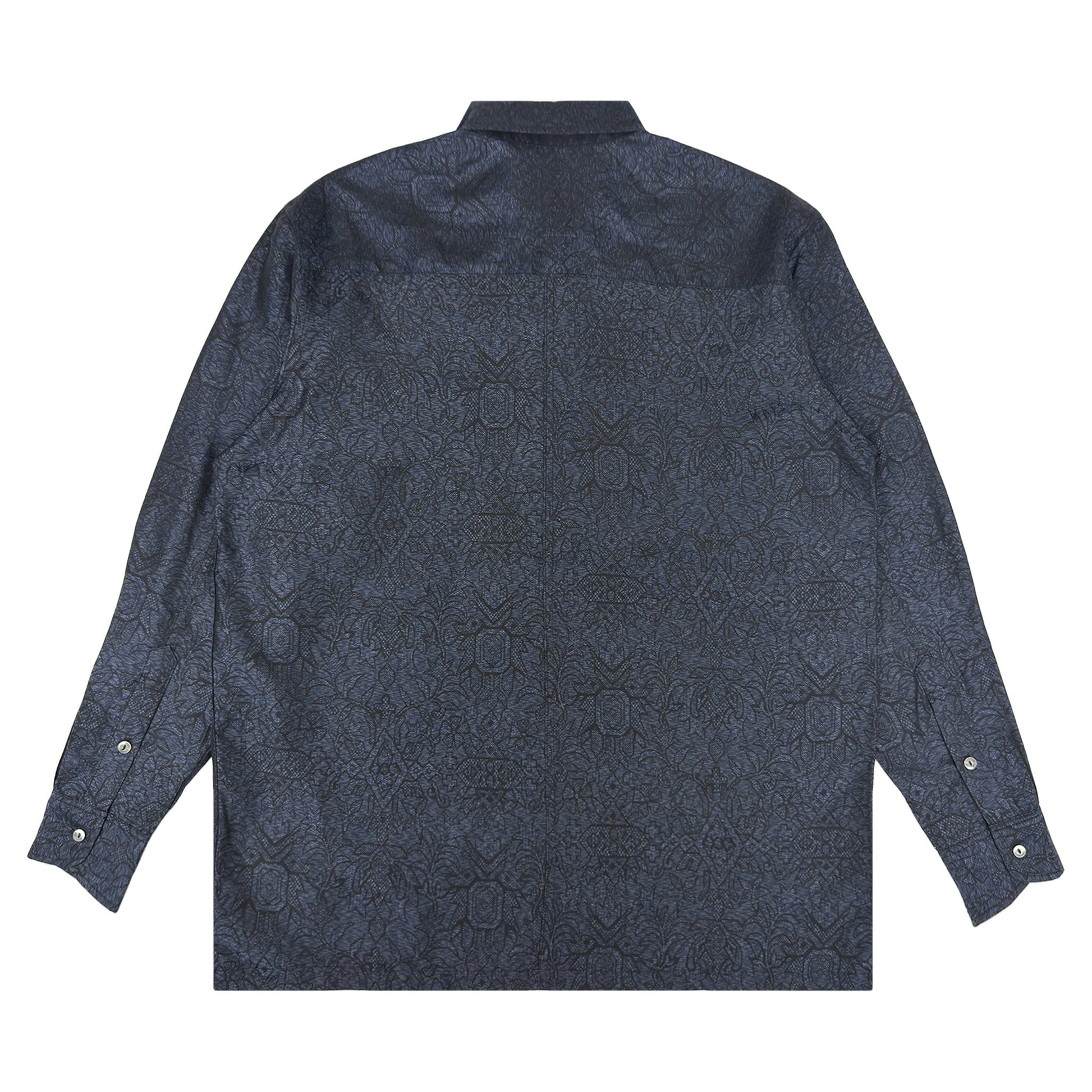 着物長袖シャツ メンズ M LSVN-M112-2