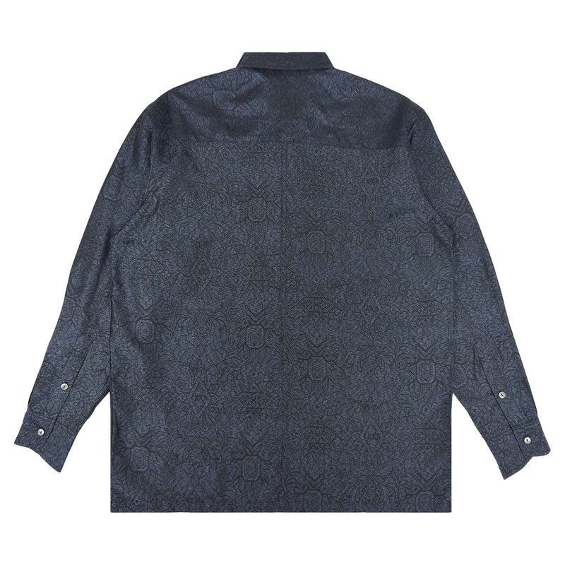 着物長袖シャツ メンズ M LSVN-M112-zoom-