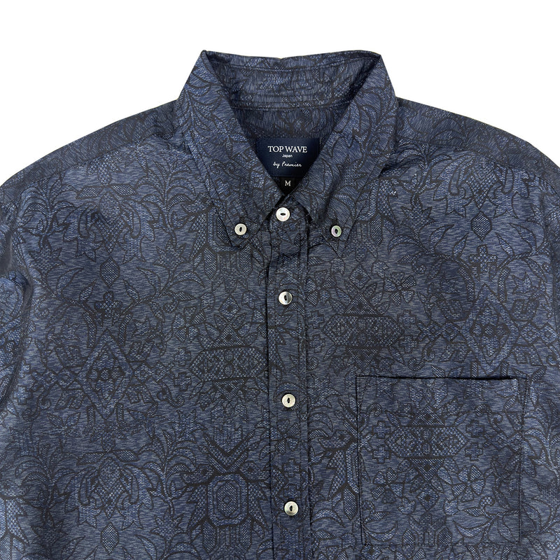 着物長袖シャツ メンズ M LSVN-M112-zoom-