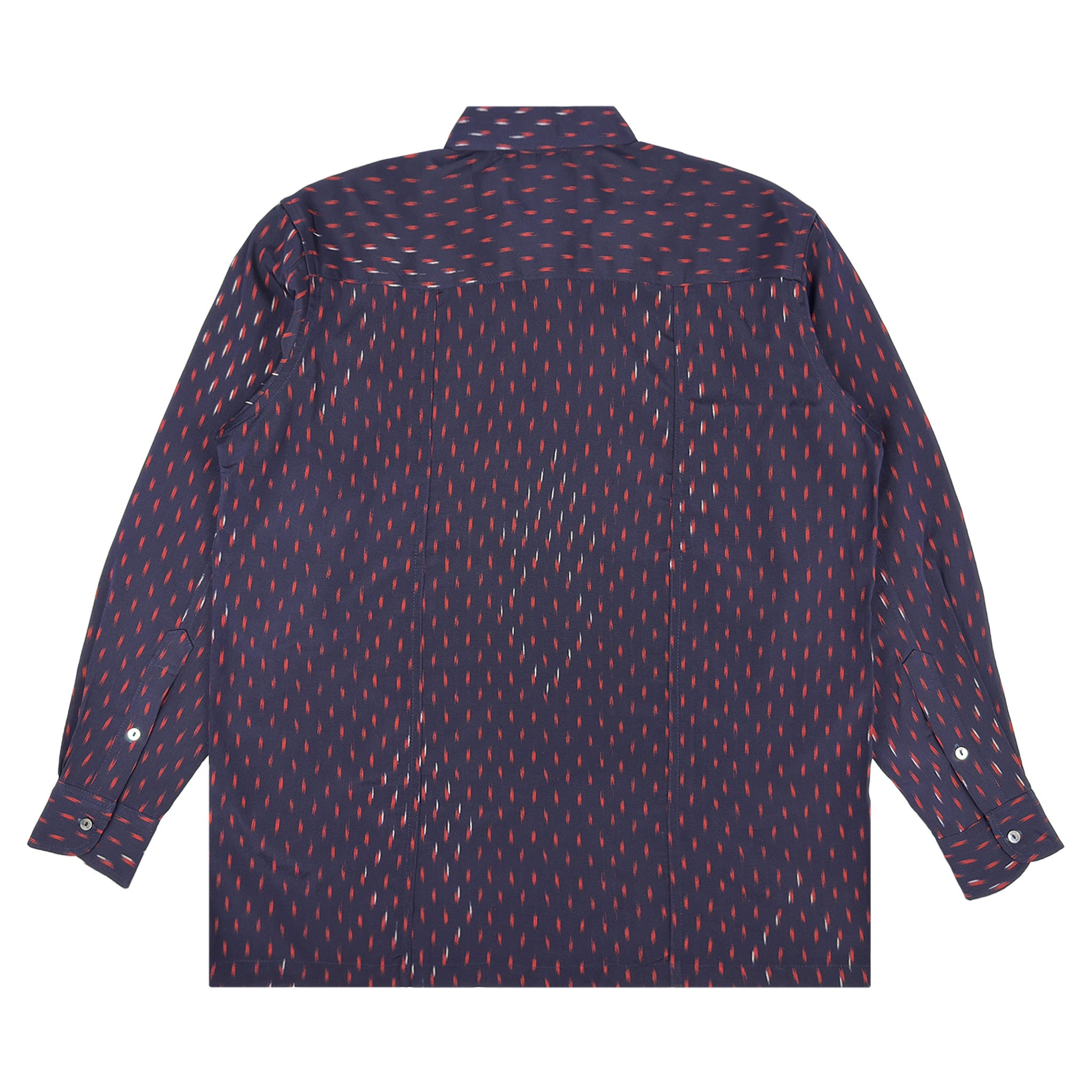 着物長袖シャツ メンズ M LSVN-M113-zoom-2