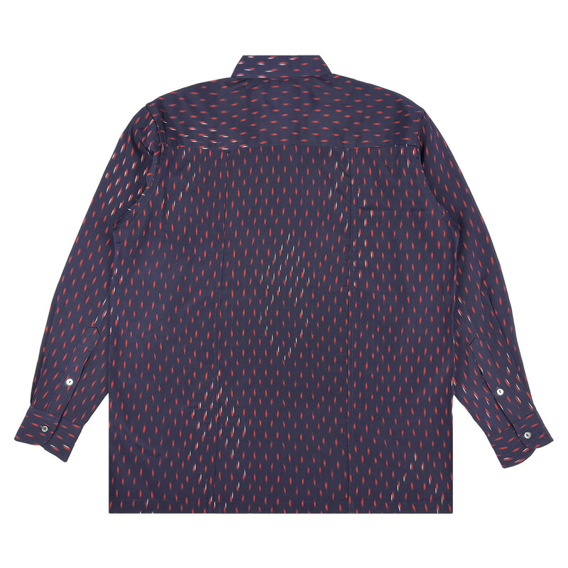 着物長袖シャツ メンズ M LSVN-M113-zoom-