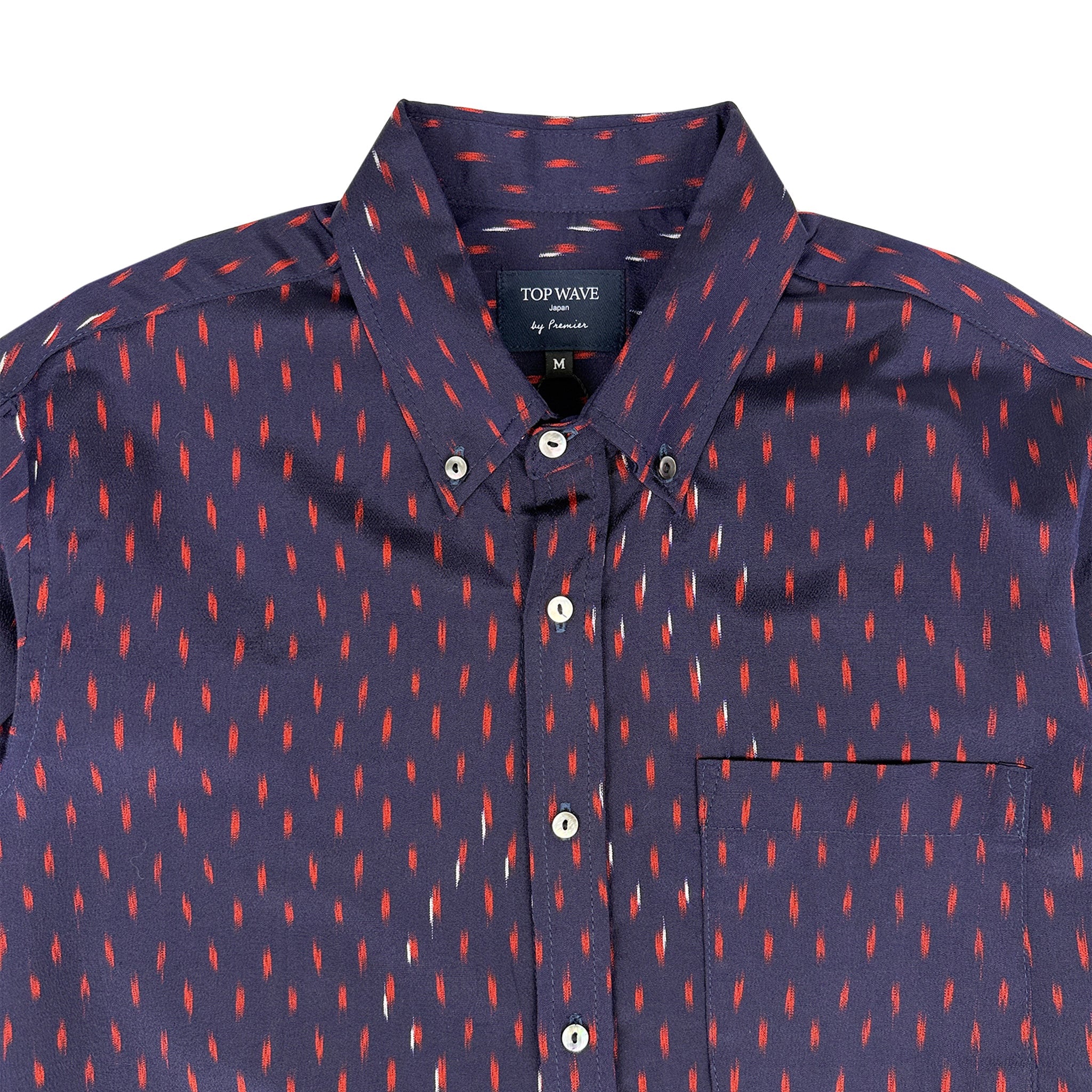 着物長袖シャツ メンズ M LSVN-M113-zoom-3