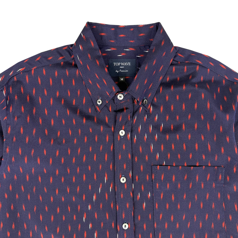 着物長袖シャツ メンズ M LSVN-M113-zoom-