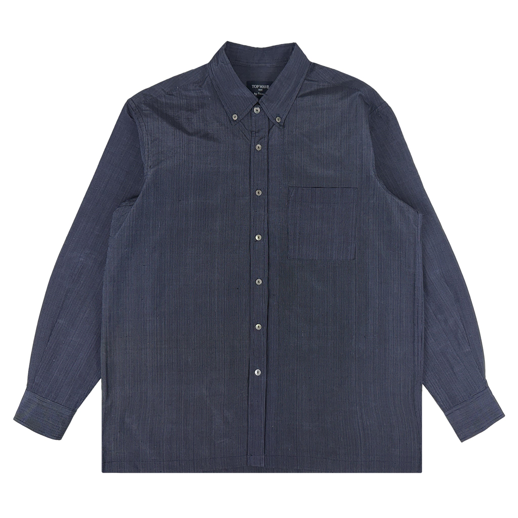 着物長袖シャツ メンズ M LSVN-M114-zoom-1