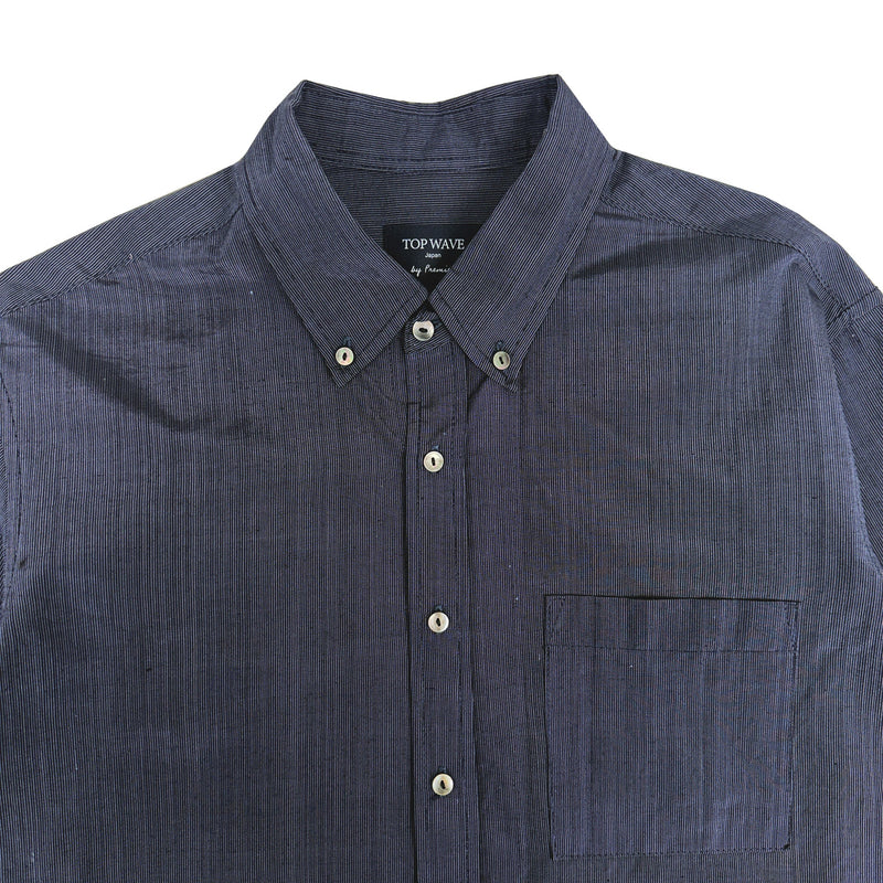 着物長袖シャツ メンズ M LSVN-M114-zoom-