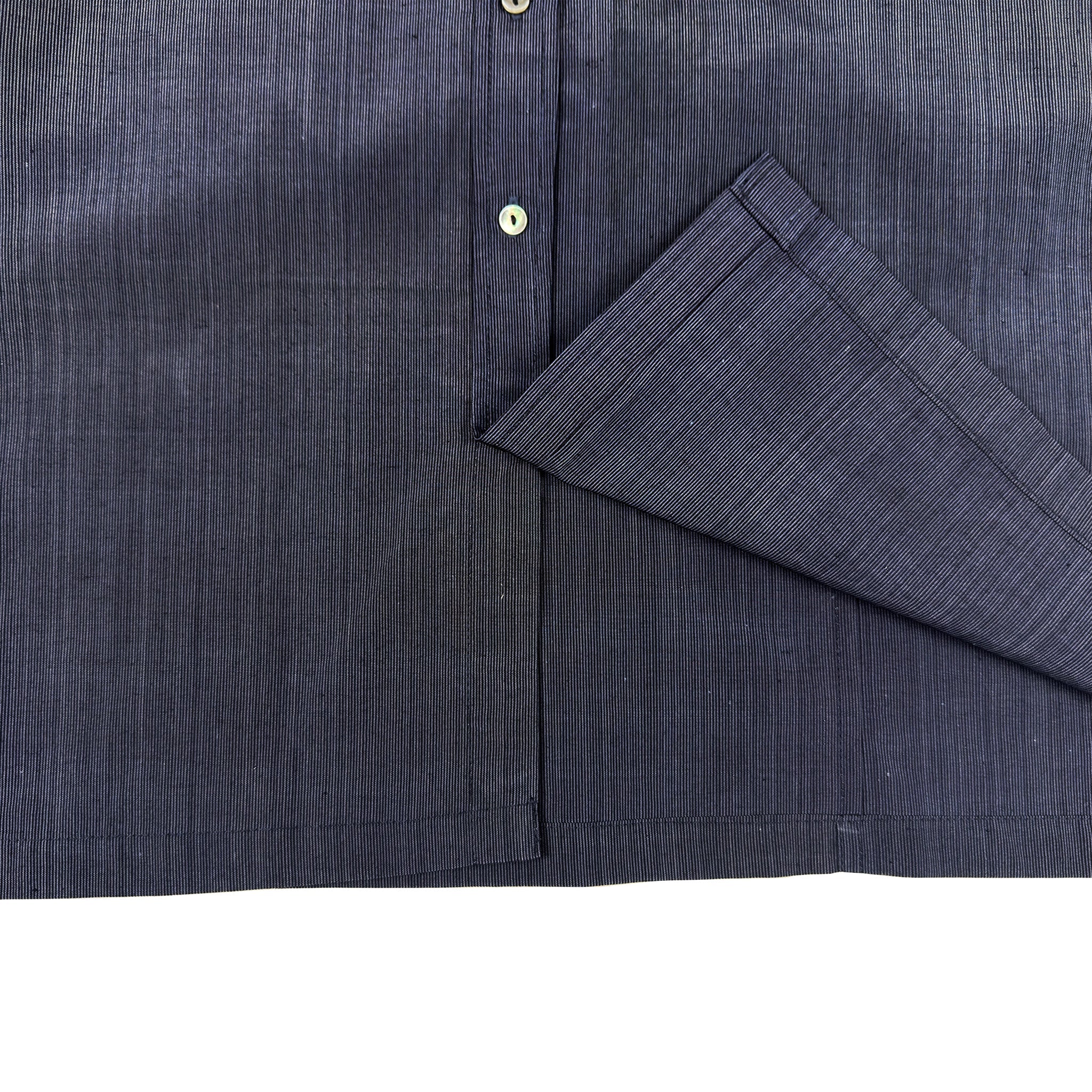 着物長袖シャツ メンズ M LSVN-M114-zoom-5