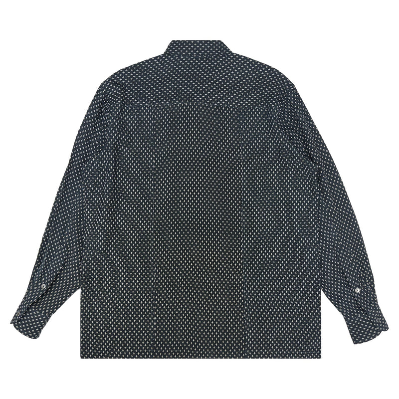 着物長袖シャツ メンズ M LSVN-M117-zoom-