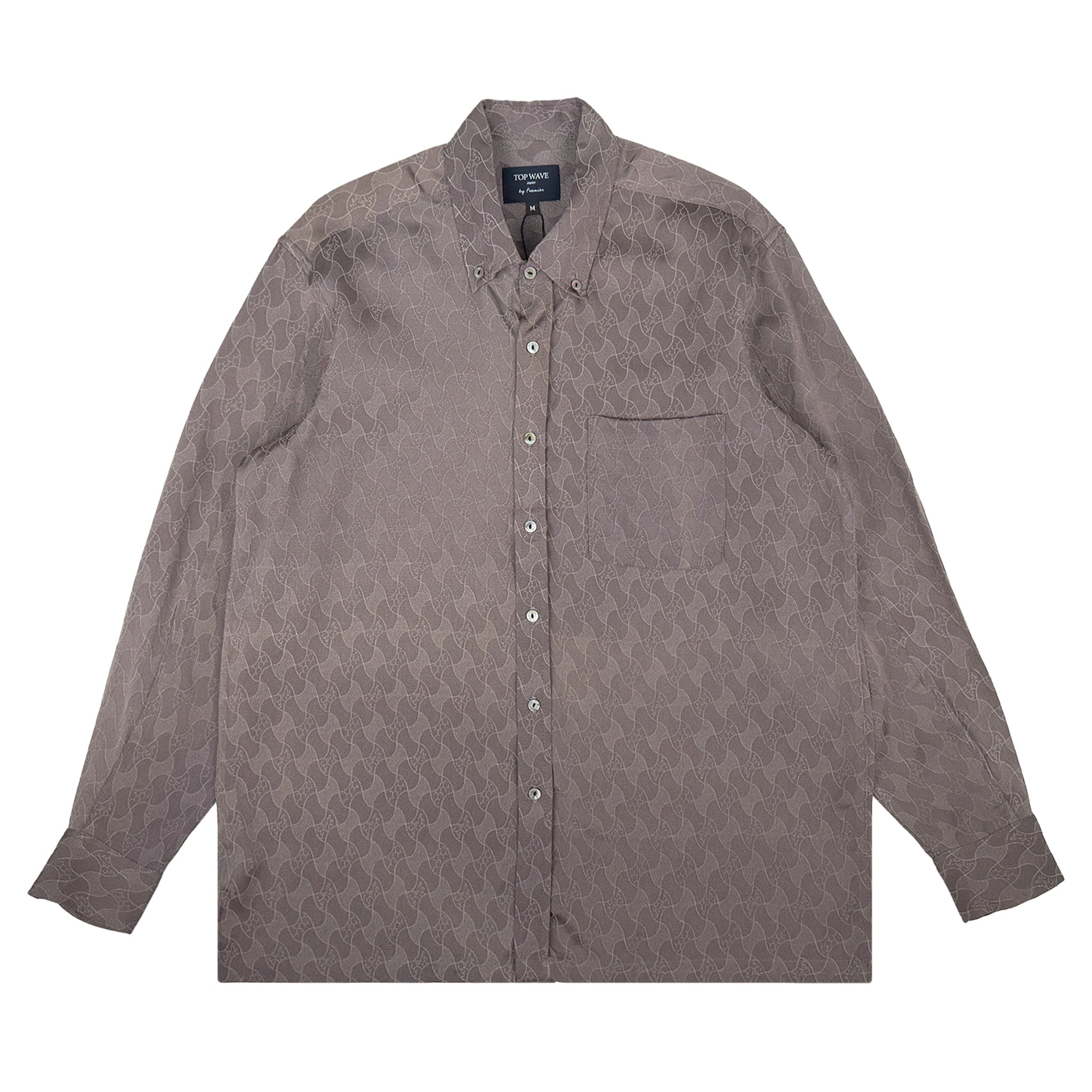 着物長袖シャツ メンズ M LSVN-M118