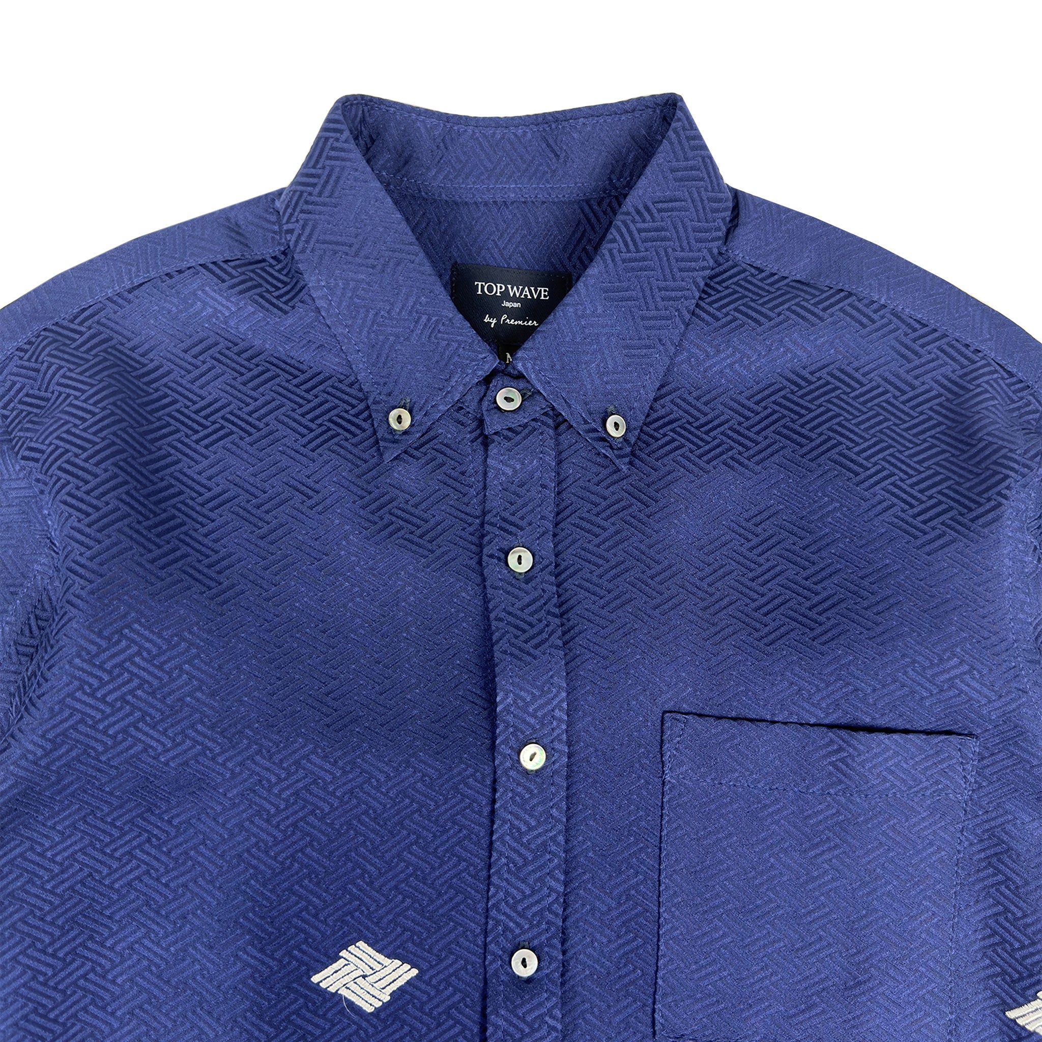 着物長袖シャツ メンズ M LSVN-M119-zoom-3