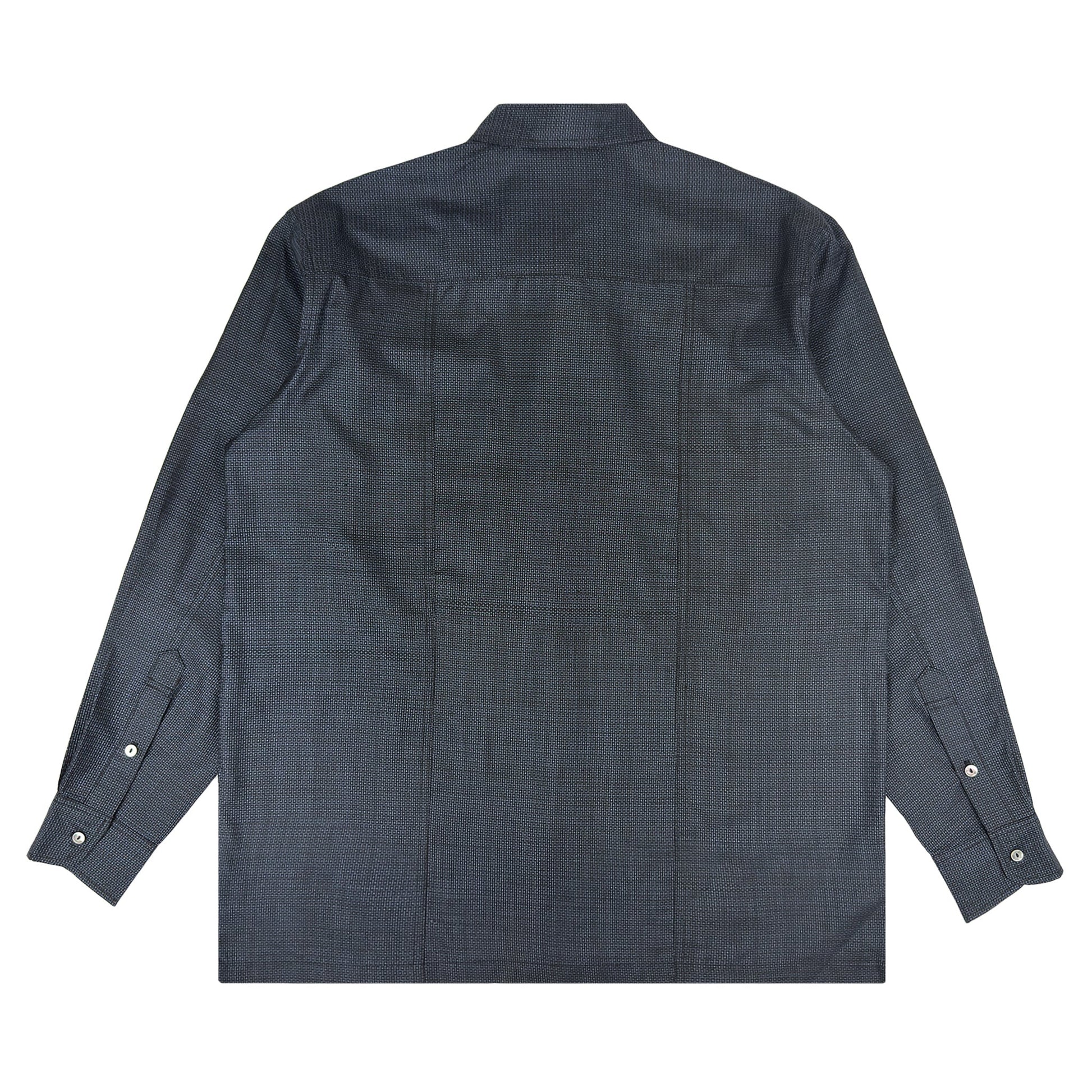 着物長袖シャツ メンズ M LSVN-M120-2