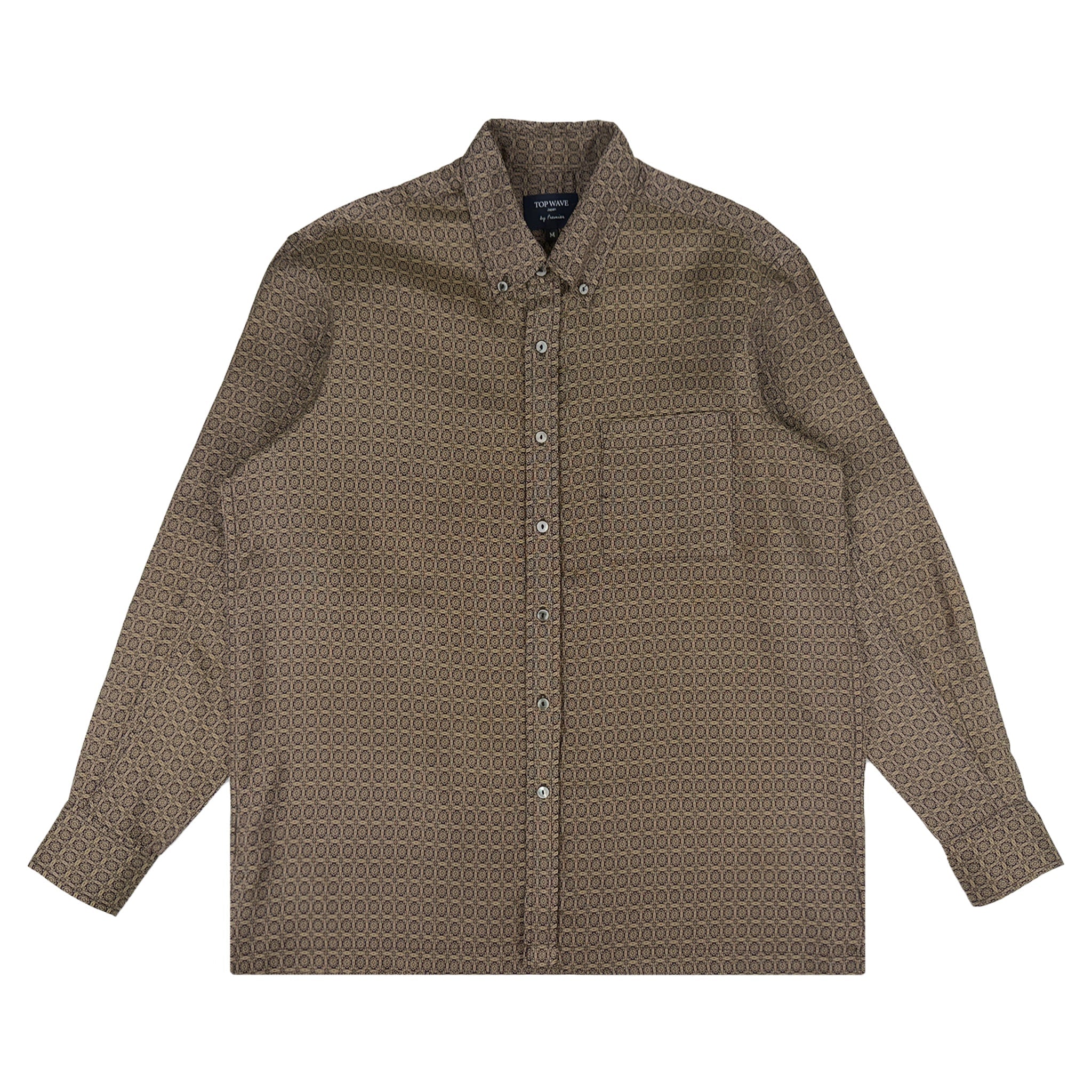 着物長袖シャツ メンズ M LSVN-M125-zoom-1