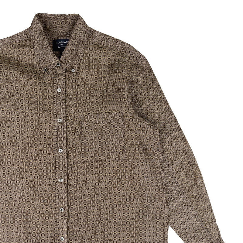 着物長袖シャツ メンズ M LSVN-M125-zoom-