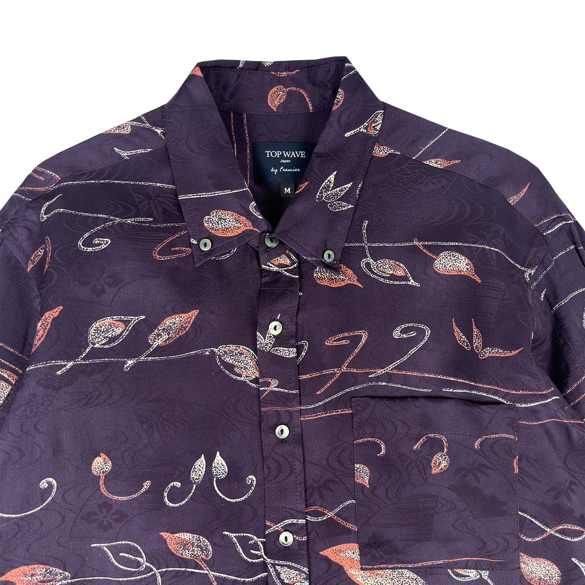 着物長袖シャツ メンズ M LSVN-M127-zoom-3