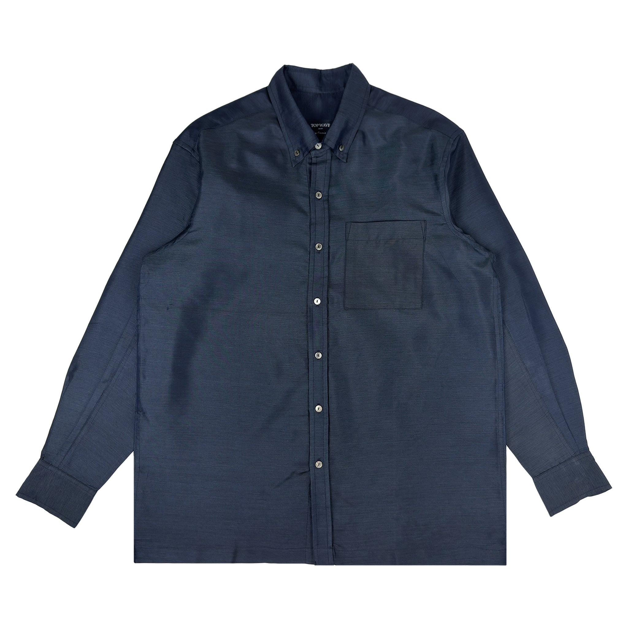 着物長袖シャツ メンズ M LSVN-M132