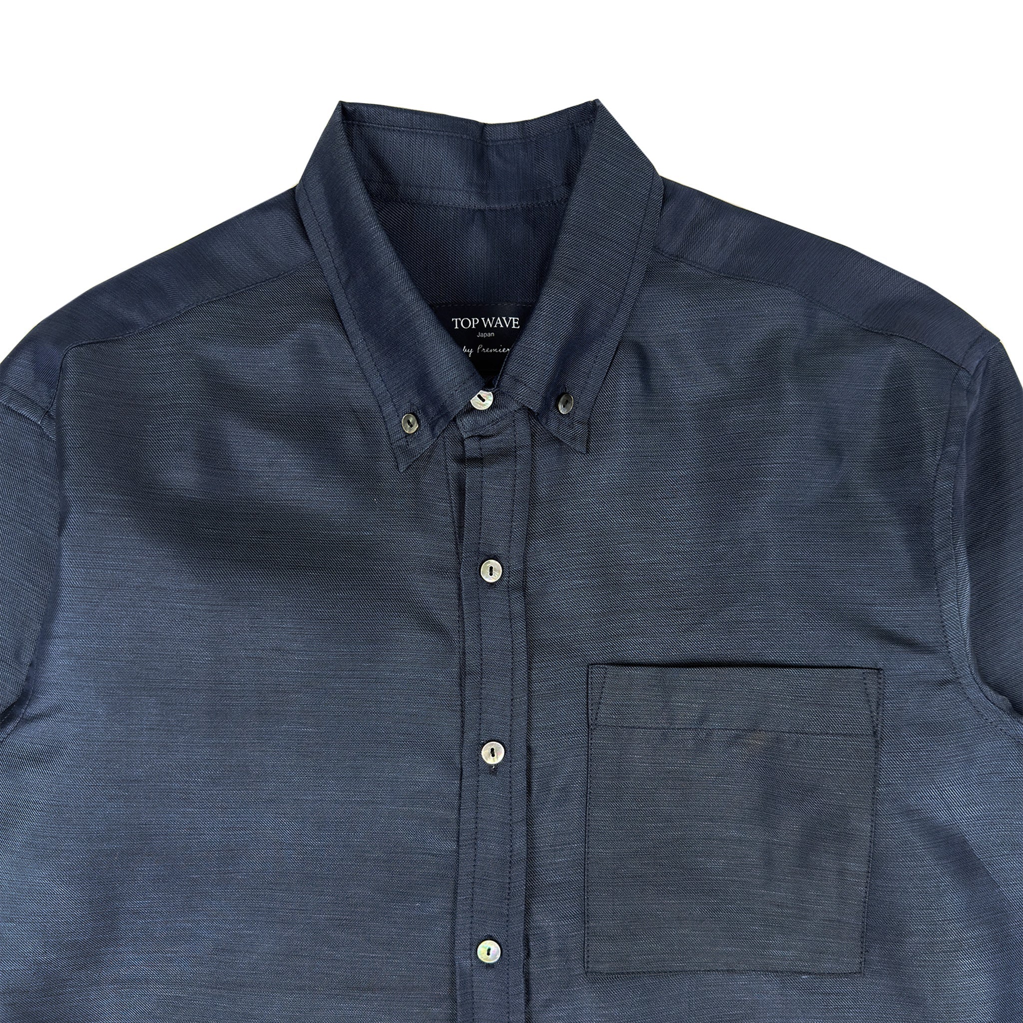 着物長袖シャツ メンズ M LSVN-M132-zoom-3