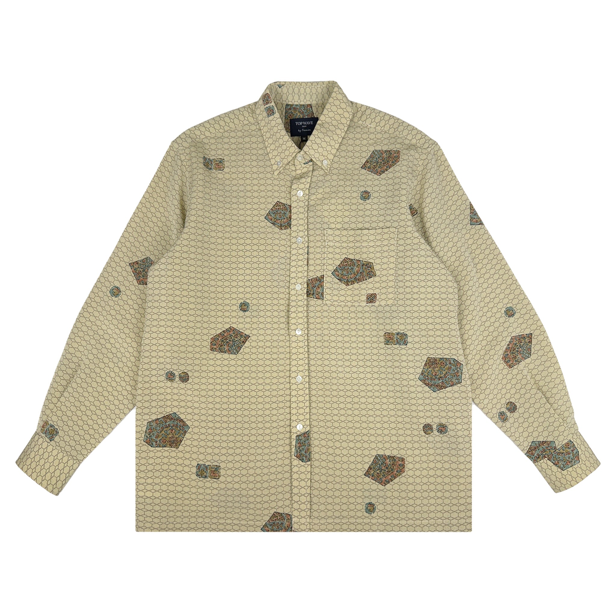 着物長袖シャツ メンズ M LSVN-M14-zoom-1