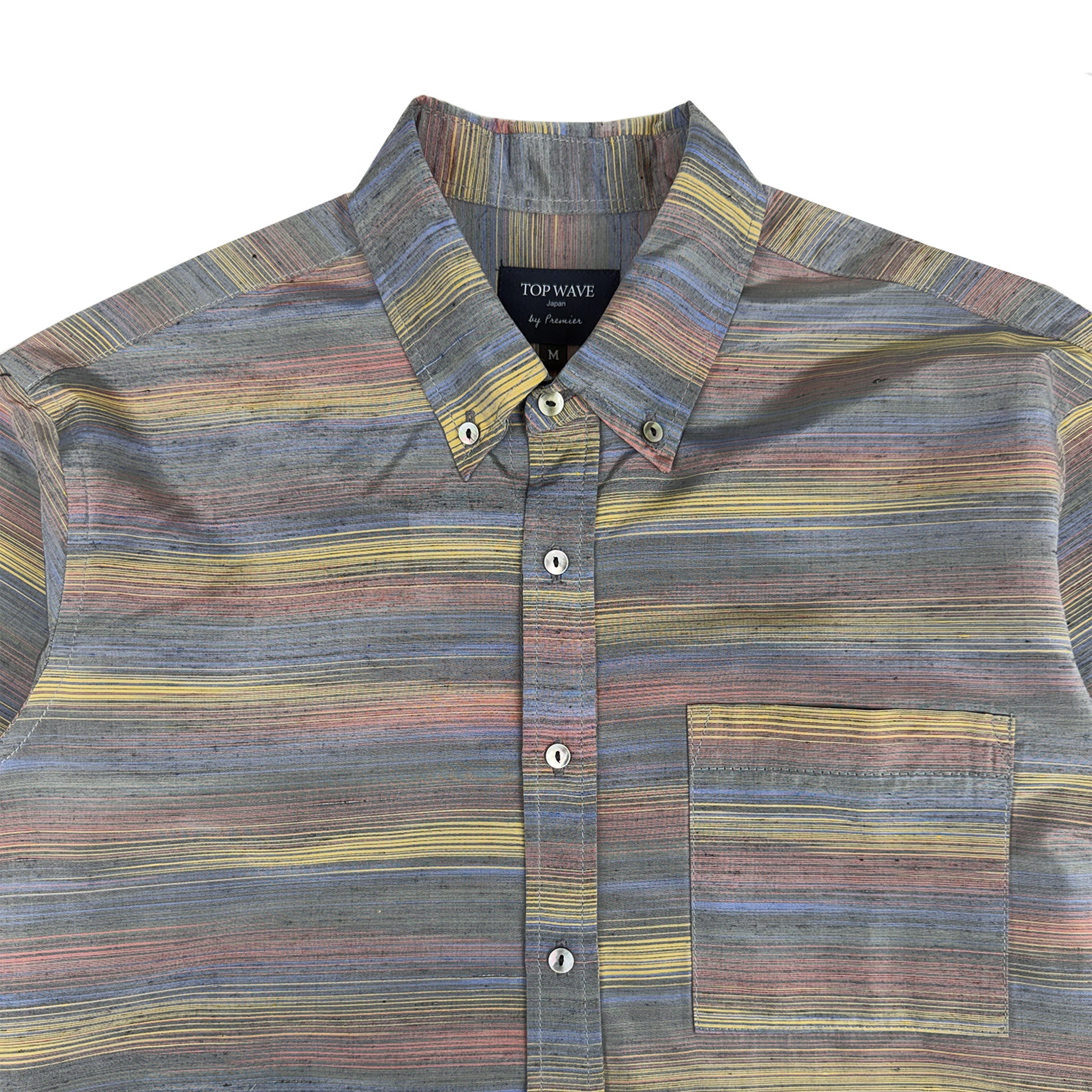 着物長袖シャツ メンズ M LSVN-M18-zoom-3