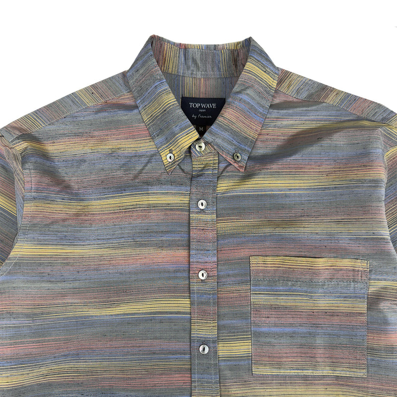 着物長袖シャツ メンズ M LSVN-M18-zoom-