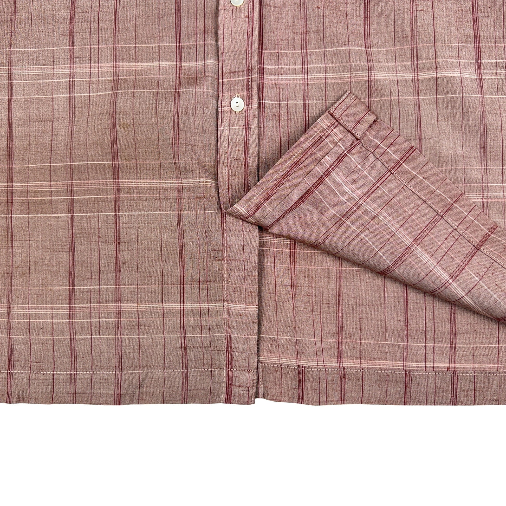 着物長袖シャツ メンズ M LSVN-M20-5