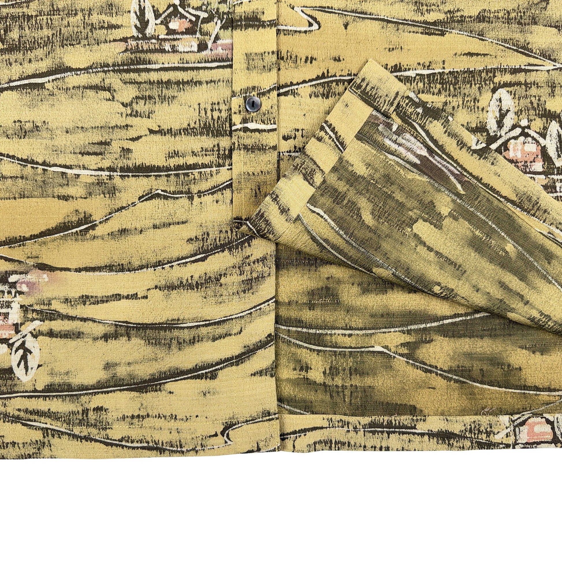 着物長袖シャツ メンズ M LSVN-M21-5