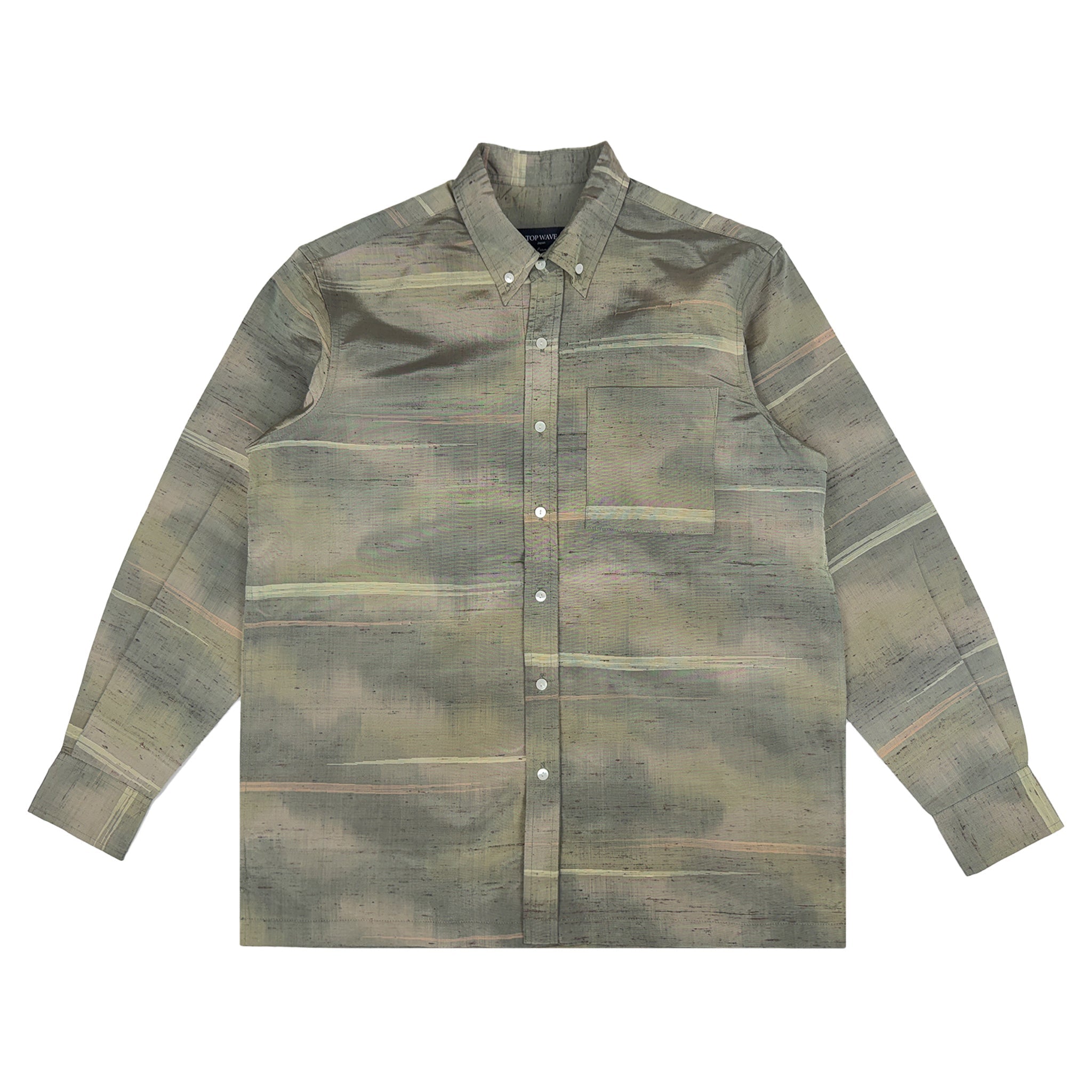 着物長袖シャツ メンズ M LSVN-M22-zoom-1