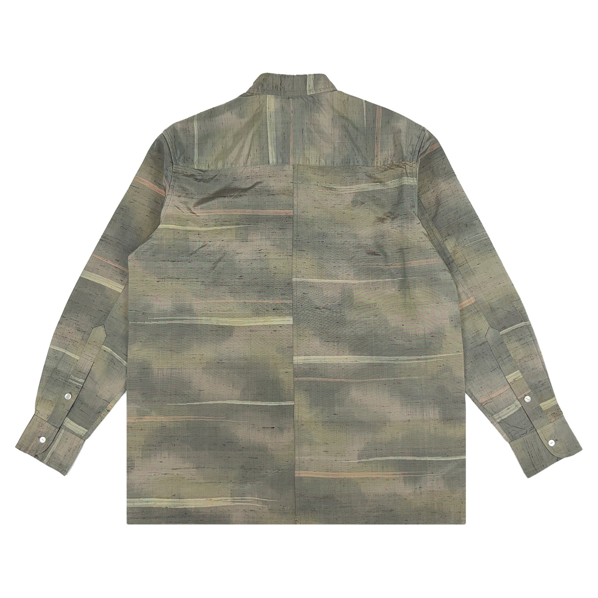 着物長袖シャツ メンズ M LSVN-M22-2