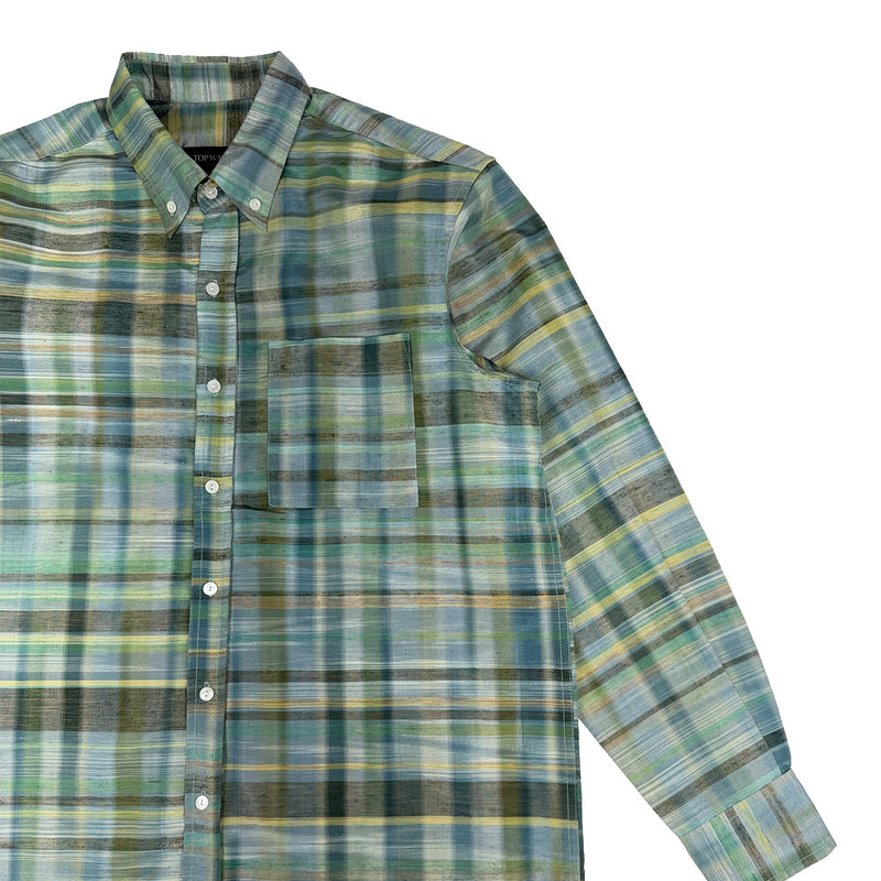 着物長袖シャツ メンズ M LSVN-M25-zoom-