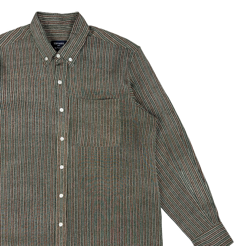 着物長袖シャツ メンズ M LSVN-M26-zoom-