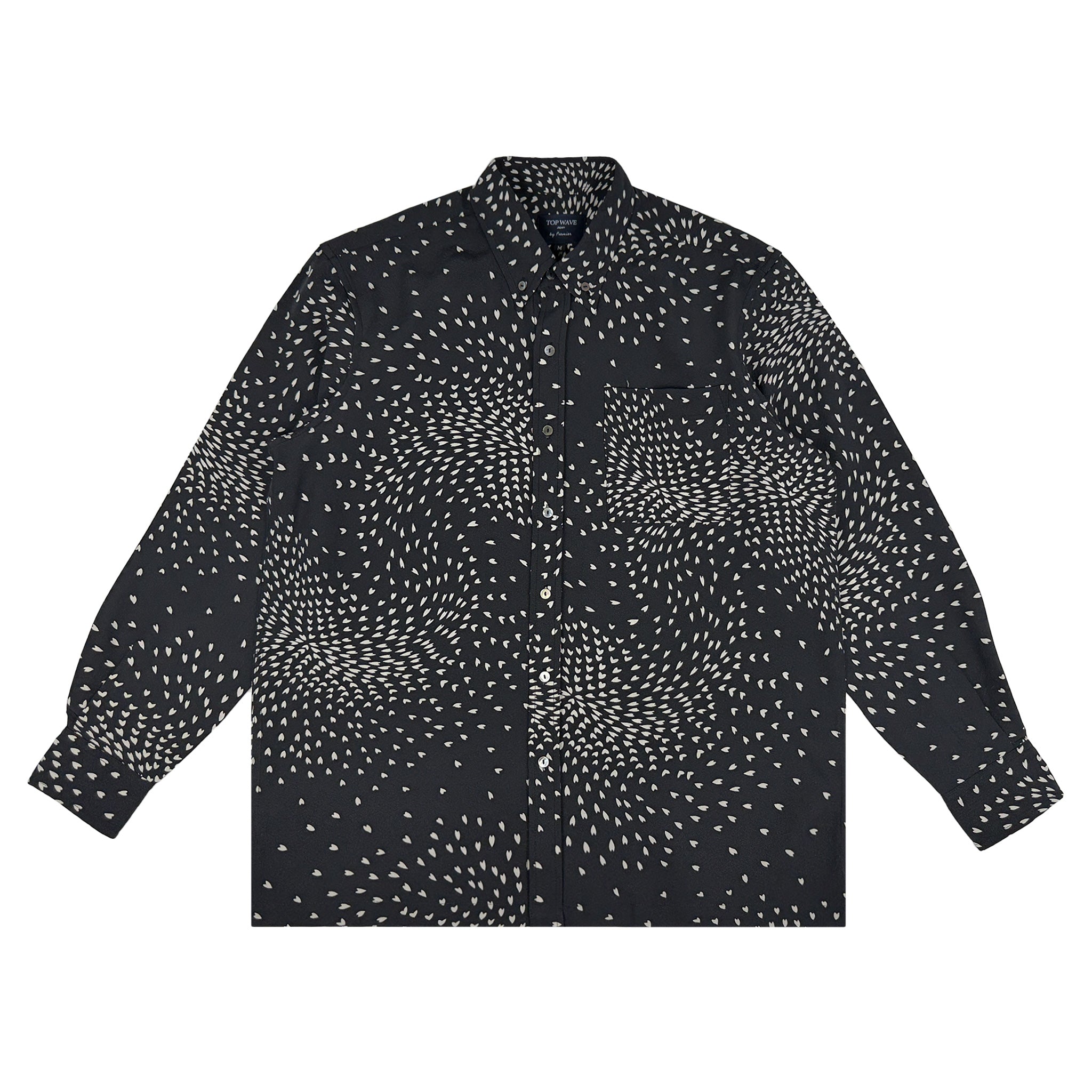 着物長袖シャツ メンズ M LSVN-M32