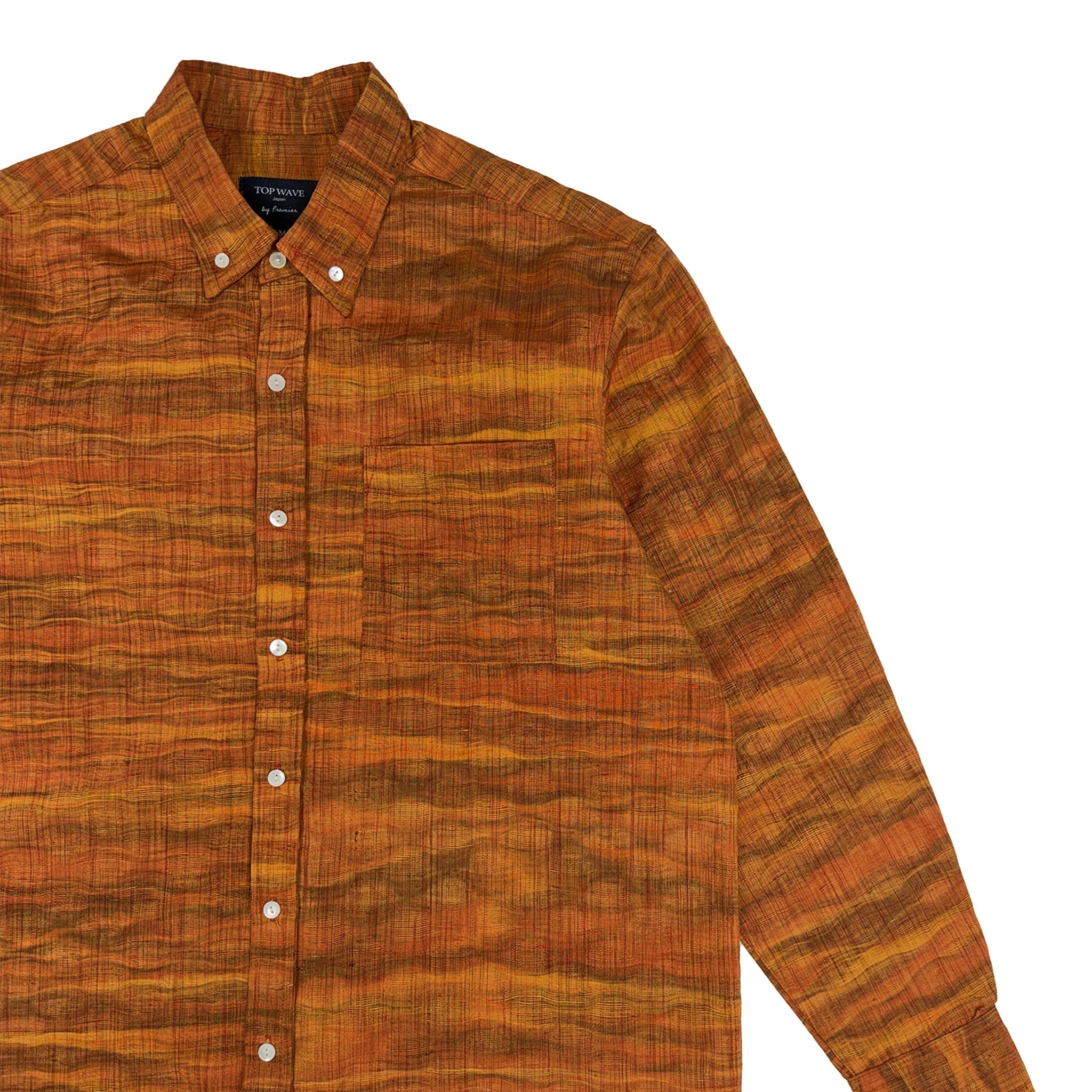 着物長袖シャツ メンズ M LSVN-M33-zoom-4