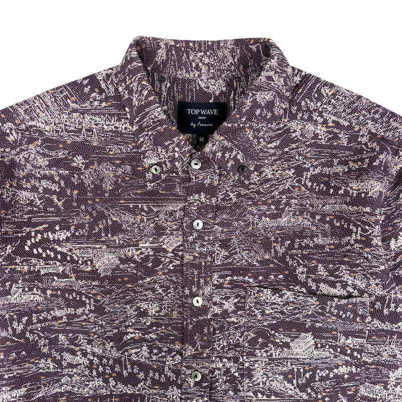 着物長袖シャツ メンズ M LSVN-M34-zoom-