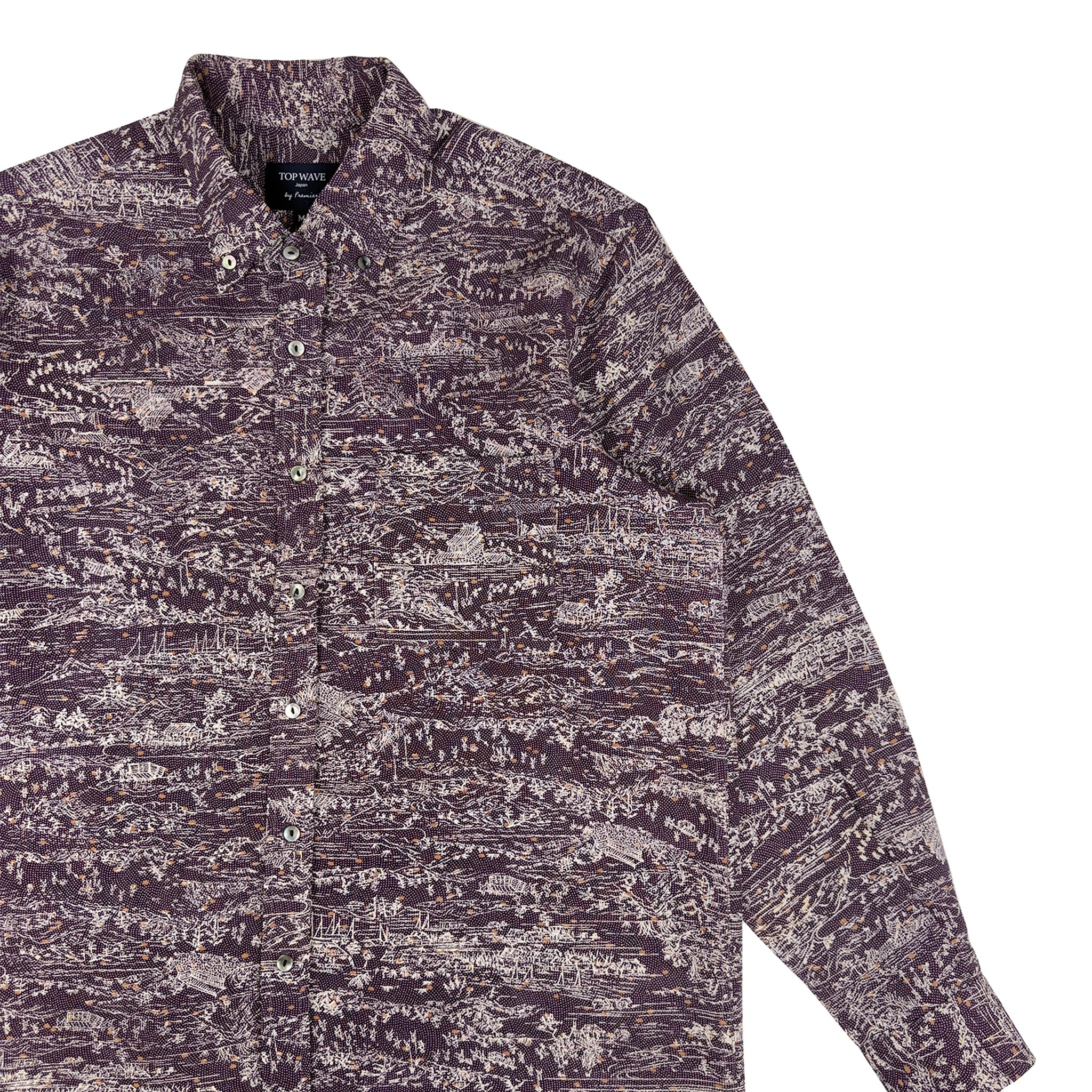 着物長袖シャツ メンズ M LSVN-M34-zoom-4