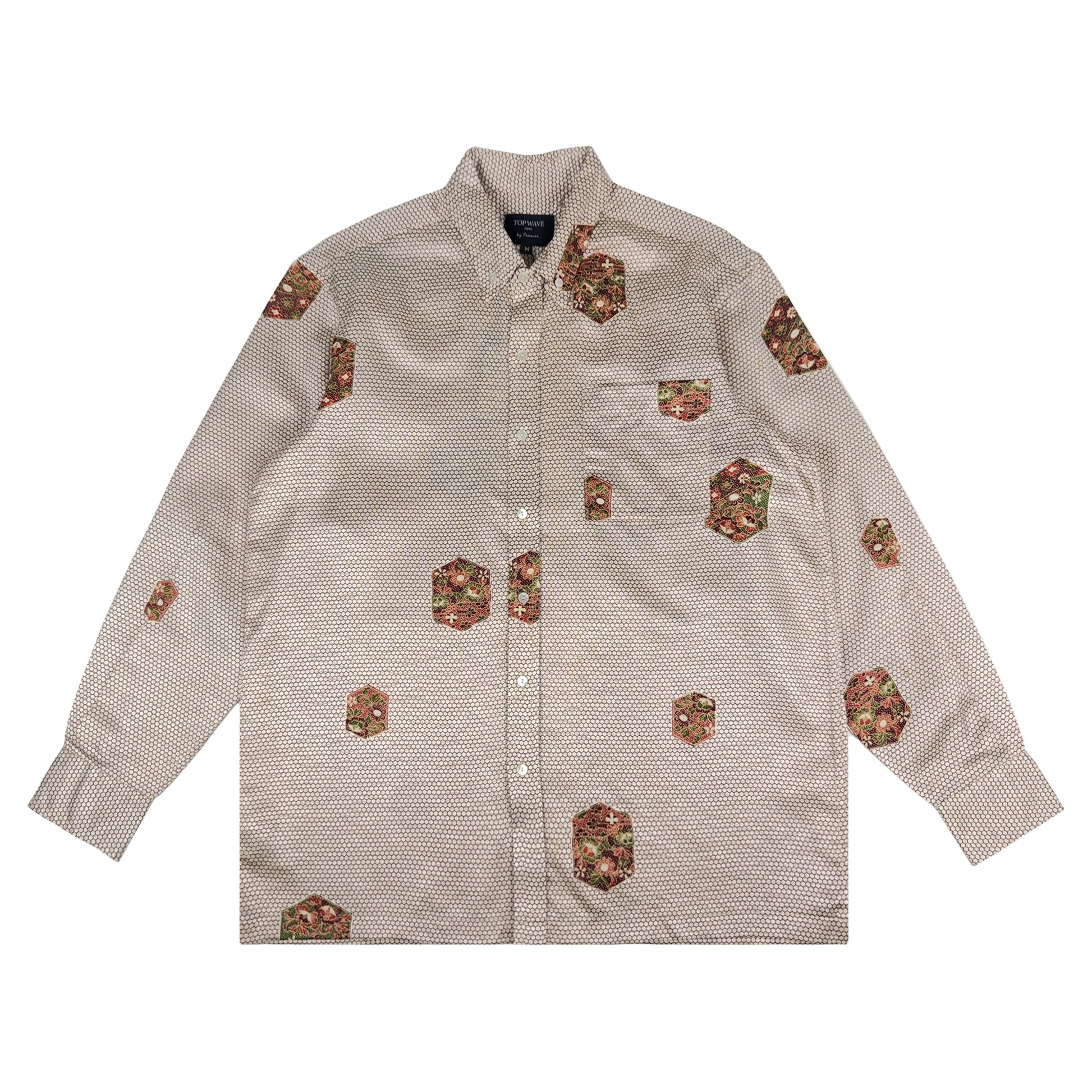 Camisa de manga larga estilo kimono Talla M [LSVN-M37]-1