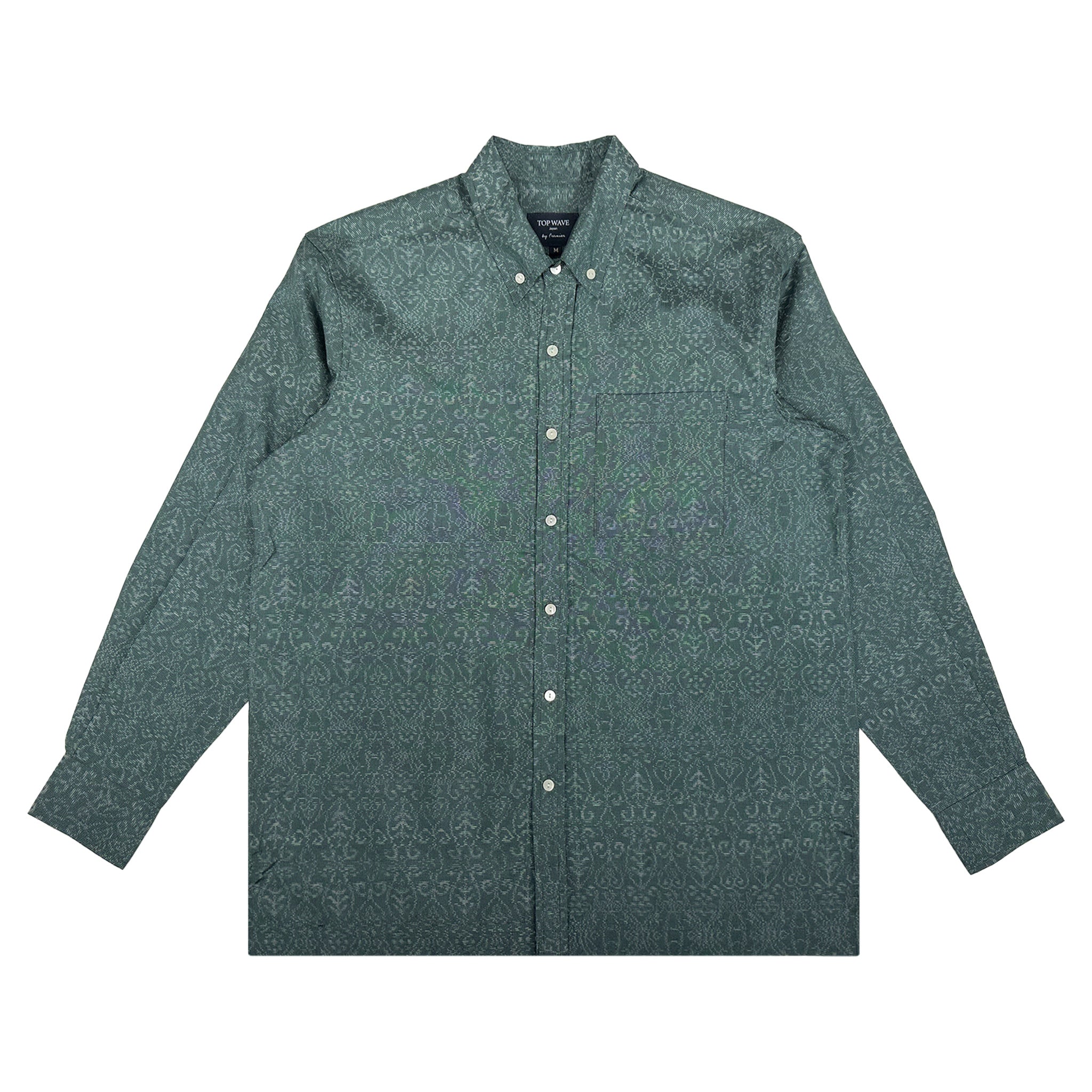 着物長袖シャツ メンズ M LSVN-M38-zoom-1