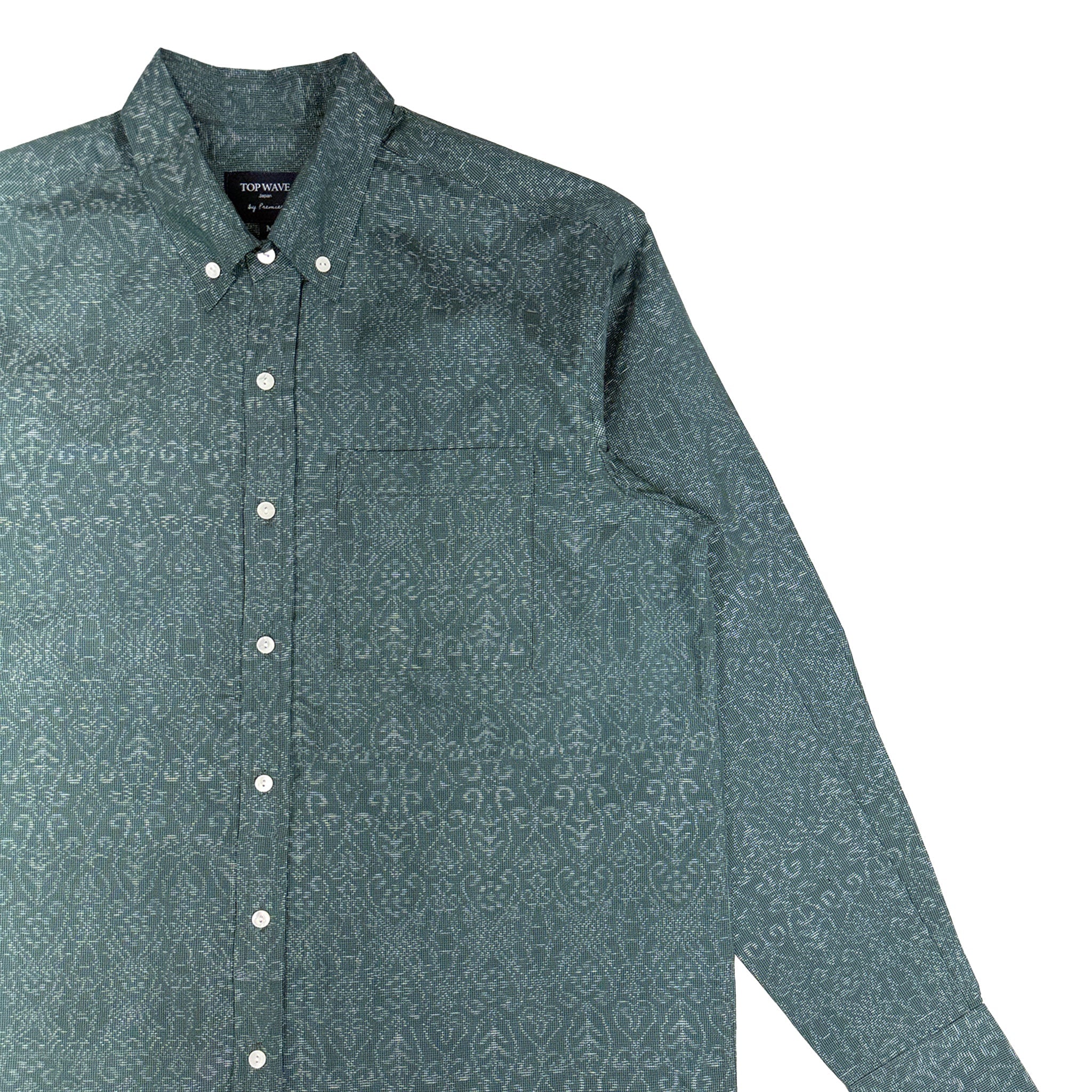 着物長袖シャツ メンズ M LSVN-M38-zoom-4