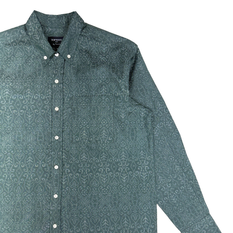 着物長袖シャツ メンズ M LSVN-M38-zoom-